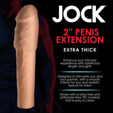 JOCK Extra Thick 2" Penis Extension Sleeve  - Light Color